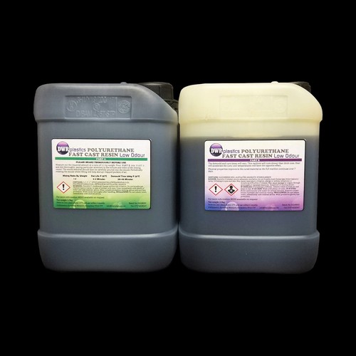 Black fast cast polyurethane - black,